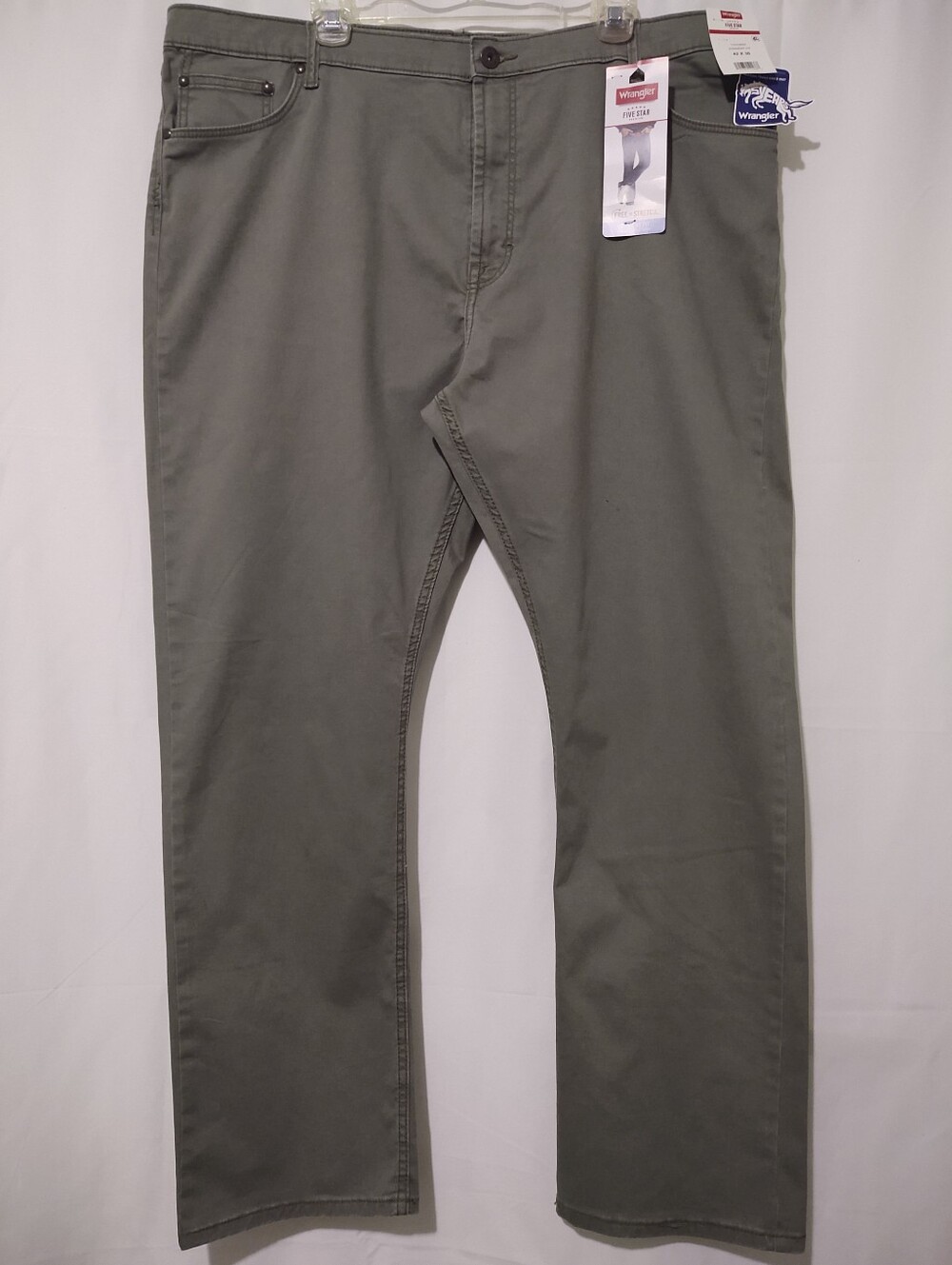 Wrangler Olive Green Straight Fit Chinos Sz 42x30